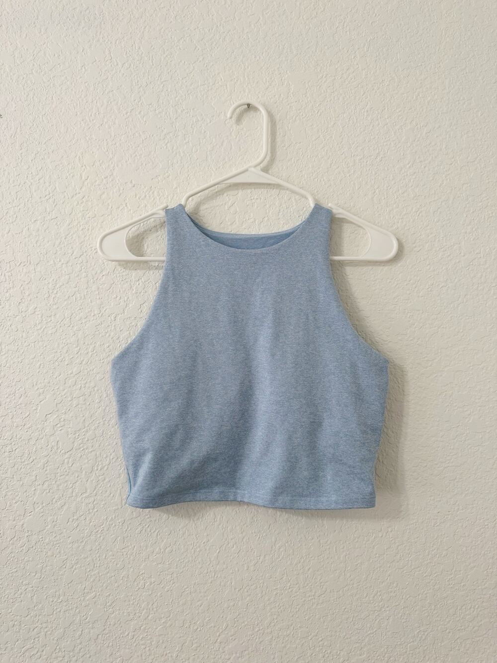 Old Navy CloudComfy Go-Dry Cropped Athletic Tank Top Blue Size Medium